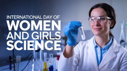 Empowering Women Template Background for International Day of Women and Girls in Science
International Day of Women and Girls in Science Background Highlighting Empowering Women