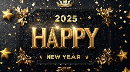 A gold ball with the number 25 on it