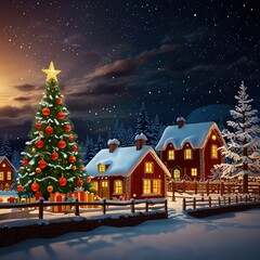 Fototapeta premium Christmas in the city