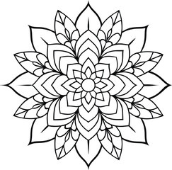 Elegant Circular Mandala Tattoo Design