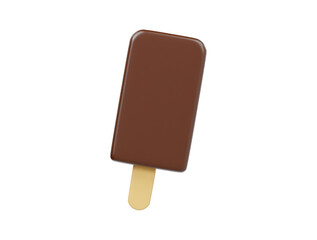 3d ice cream icon isolated