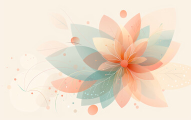 Obraz premium Retro style floral texture art background
