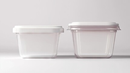 Plastic Food Containers, Mockup