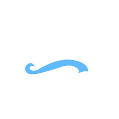 blue swoosh calligraphy