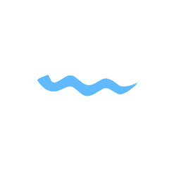 blue swoosh calligraphy