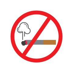 No smoking area icon vector illustration