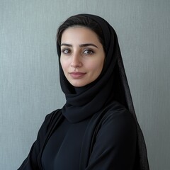 Arab woman in traditional clothing, portrait.