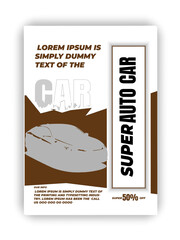 Luxury on Wheels Dream Car Collection Modern brochure flyer template