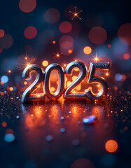 Carte de voeux 2025 f&eacute;&eacute;rique