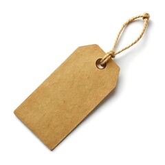 blank tag isolated on white