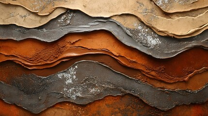 Close-Up of a Weathered Metal Surface Showcasing Intricate Rust Patterns and Textures, Evoking a Sense of Time, Decay, and Industrial Aesthetics Pantone2025