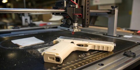 3D printed ghost gun handgun crime murder hitman three dimensional 