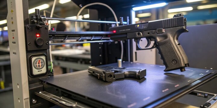 3D printed ghost gun handgun crime murder hitman three dimensional 
