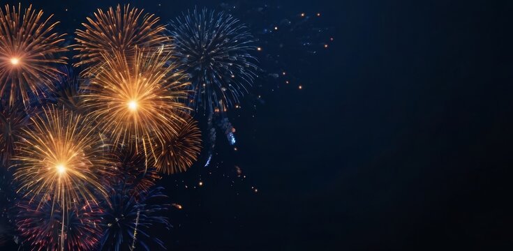 fuegos artificiales. cohetes. celebraci&oacute;n