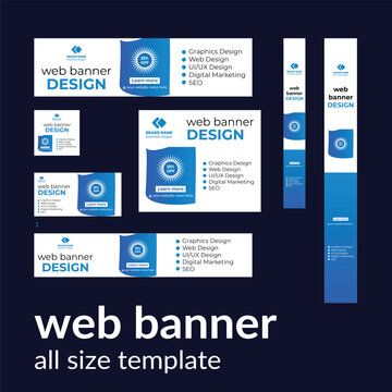 corporate web banner design template.