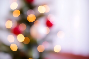 Fototapeta premium Blurred Christmas Tree Lights