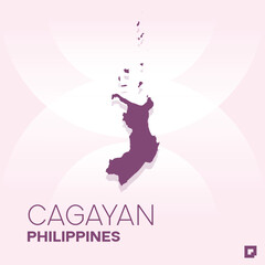 Cagayan vector map, Vector map of Cagayan, editable eps, AI files, Vector illustration of Cagayan vector map