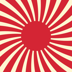 Red sunlight flags, Japan flag, rising sun