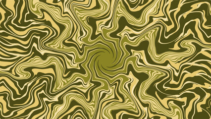 Green Fluid Swirl Background, Flowing Fluid Style Abstract Background.