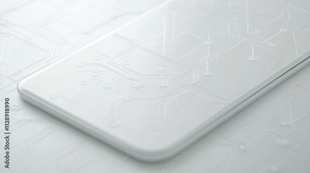 Wall mural a sophisticated ui design background featuring a light gray tech pattern, ideal for modern applicati