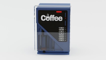 ealistic 3D coffee machine model in various colors, perfect for product mockups, branding, and advertising. This modern espresso maker design adds style to kitchen decor and promotional visuals with v