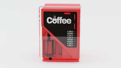 ealistic 3D coffee machine model in various colors, perfect for product mockups, branding, and advertising. This modern espresso maker design adds style to kitchen decor and promotional visuals with v