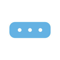 A simple, light-blue, rectangular shape with slightly rounded corners.