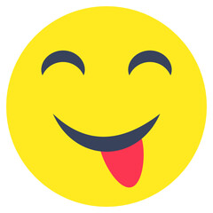 A unique vector design of drooling face