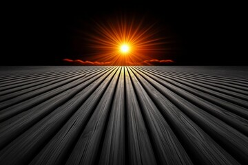 A solar farm with rows of gleaming panels, efficiently converting sunlight into clean energy