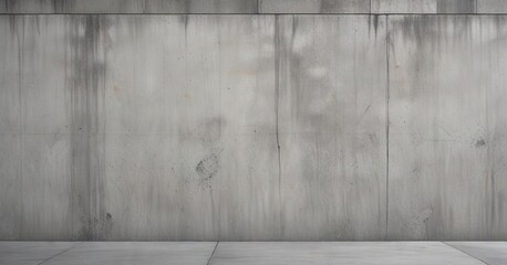 A piece of worn concrete wall with subtle gray hues and faint cracks, weathered from years of exposure to the elements,  building material,  weathered wall,  gray concrete