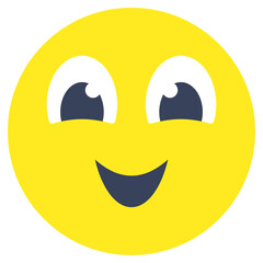 A beautiful design icon of happy face
