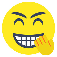 A beautiful design icon of happy face