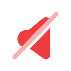A pixelated red heart bisected diagonally by a light pink line.