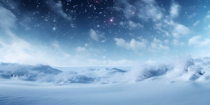 christmas background with snowflakes