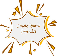 Comic burst effect