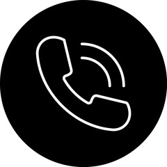 Phone call, con for design symbol