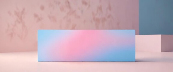 Obraz premium Pale blue and light pink gradient on a neutral surface , pale blue, serene environment, light pink