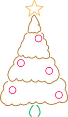 Cute children Christmas Cute hand drawn Elements Illustration cards