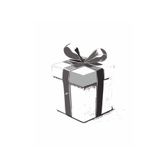 Christmas Gift Present Sketch Celebration Decoration Winter Event Festival of X-Mas

