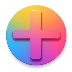 Obraz premium Vibrant Plus Icon Design