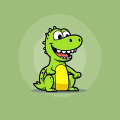 Alligator cartoon illustration
