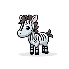 Zebra cartoon illustration