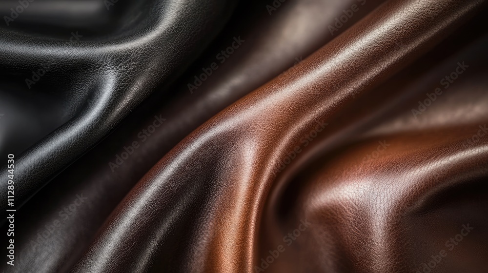 Poster elegant gradient leather texture transitioning from dark to light tones, creating a sophisticated, s