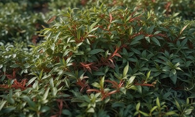Fototapeta premium Alternanthera sessilis stems and leaves tangled together forming a dense mat, freshwater plant, , floating plant