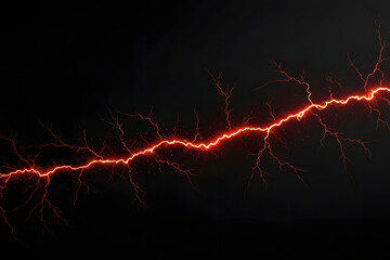 Natural lightning phenomena include red lightning bolts.