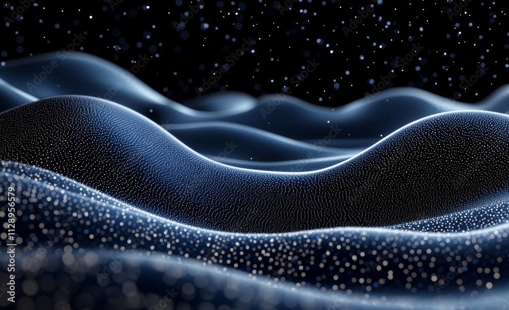 Poster an abstract 3d depiction of a chaotic structure, featuring a plexus background with lines and sphere