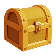 Treasure Box 3D Illustration