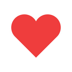 Pixelated Red Heart on a Gray Background