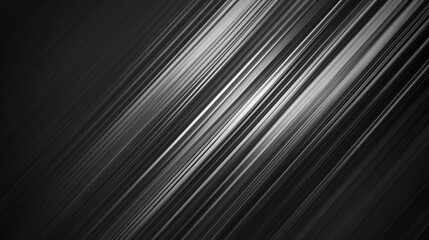Obraz premium A sleek black background with elegant silver stripes, perfect for a sophisticated and modern design.