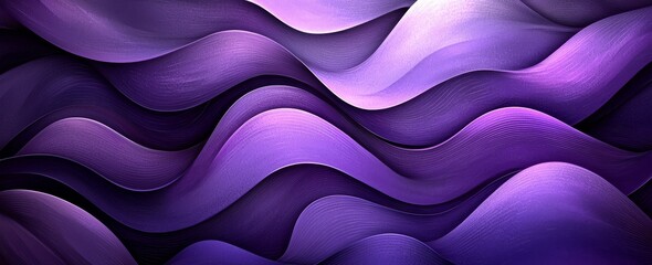 Obraz premium Contemporary design with a 3D abstract render against a purple backdrop.